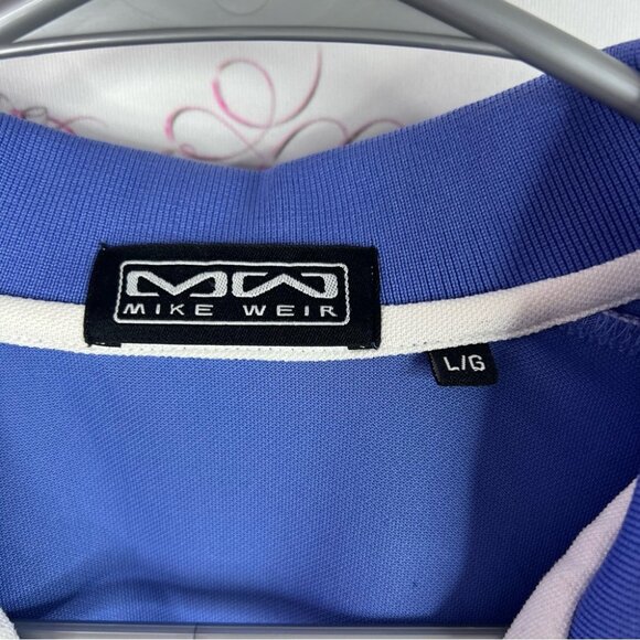 Mike weir shirt collared golf preppy Men's Classic Blue Polo Shirt - Picture 4 of 8